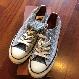 Missoni X Converse black white zig zag 9.5 shoes